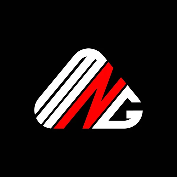Mng Brief Logo Kreatives Design Mit Vektorgrafik Mng Einfaches Und — Stockvektor
