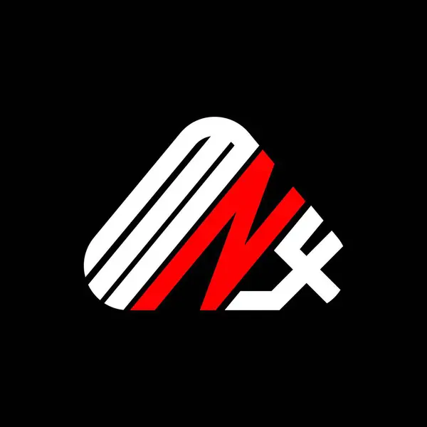 Mnx Lettre Logo Design Créatif Avec Graphique Vectoriel Mnx Logo — Image vectorielle