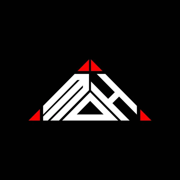 Moh Logo Creatief Ontwerp Met Vector Grafisch Moh Eenvoudig Modern — Stockvector