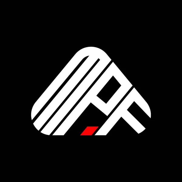 Mpf Lettre Logo Design Créatif Avec Graphique Vectoriel Mpf Logo — Image vectorielle