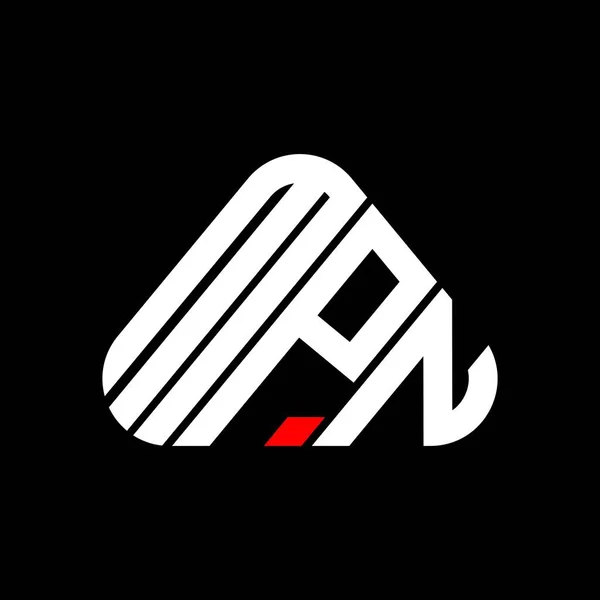 Mpn Lettre Logo Design Créatif Avec Graphique Vectoriel Mpn Logo — Image vectorielle
