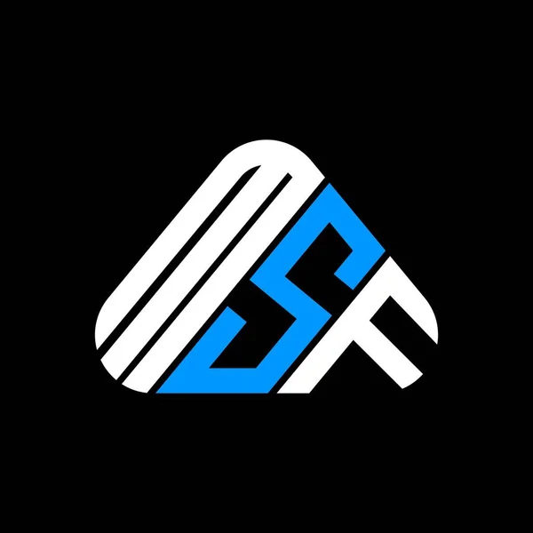 Msf Letter Logo Creatief Design Met Vector Grafisch Msf Eenvoudig — Stockvector