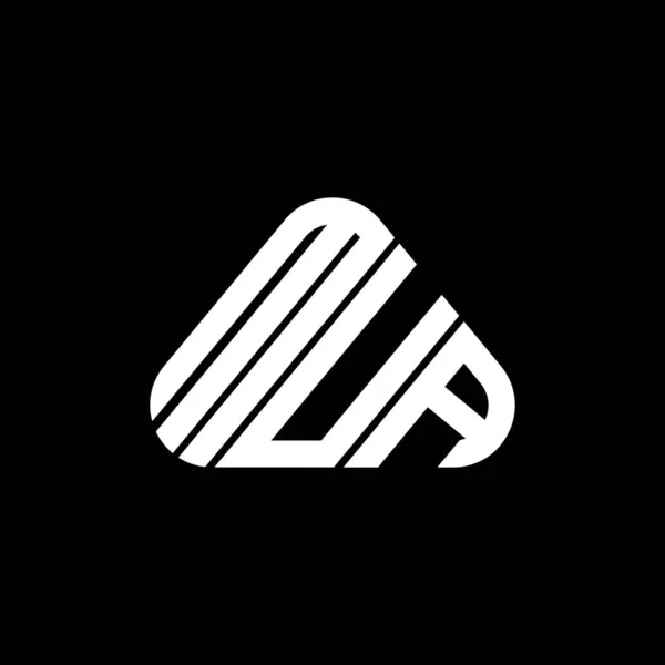 Mua Буква Логотип Креативный Дизайн Векторной Графикой Mua Простой Современный — стоковый вектор