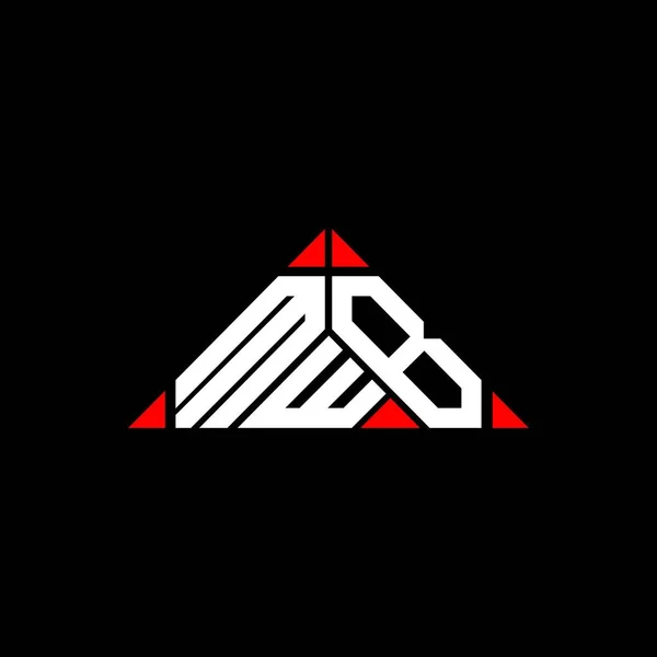 ベクトルグラフィック MwbシンプルかつモダンなロゴとMwbの手紙のロゴの創造的なデザイン — ストックベクタ