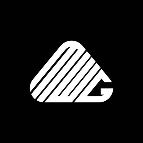 Mwg Brief Logo Kreatives Design Mit Vektorgrafik Mwg Einfaches Und — Stockvektor