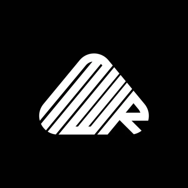 Mwr Lettre Logo Design Créatif Avec Graphique Vectoriel Mwr Logo — Image vectorielle