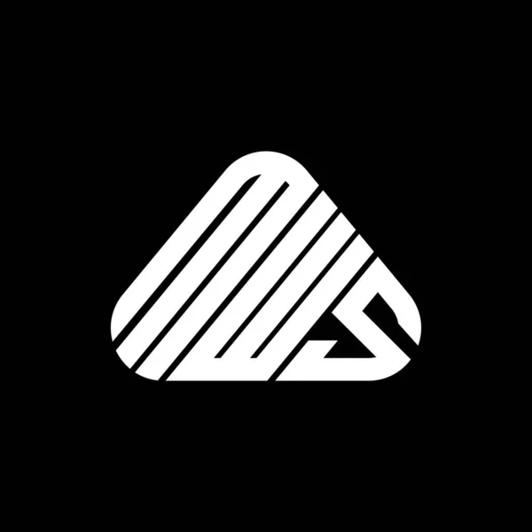 Diseño Creativo Del Logotipo Letra Mws Con Gráfico Vectorial Logotipo — Vector de stock