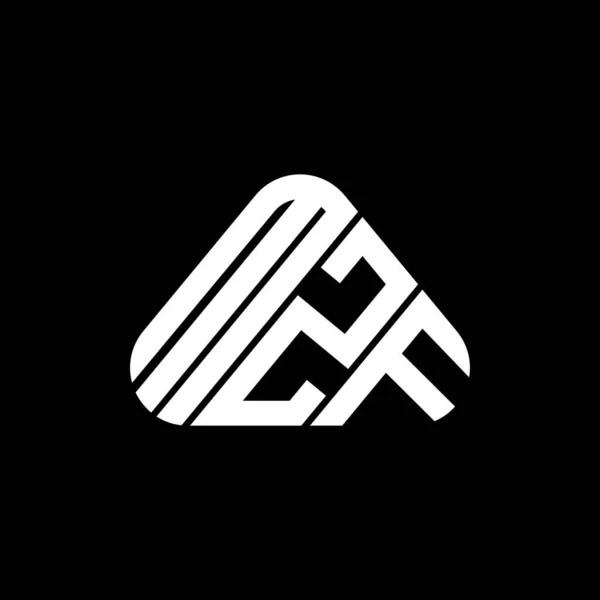 Diseño Creativo Del Logotipo Letra Mzf Con Gráfico Vectorial Logotipo — Vector de stock
