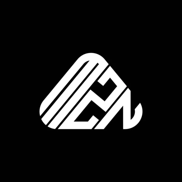 Mzn Letter Logo Creatief Ontwerp Met Vector Grafisch Mzn Eenvoudig — Stockvector