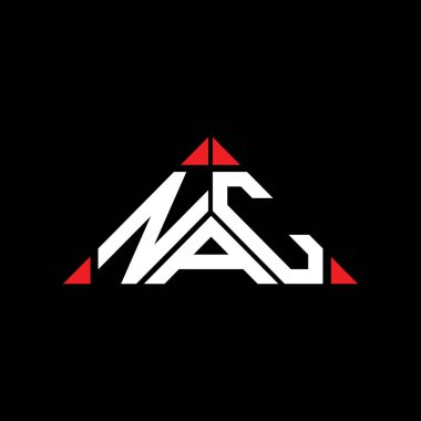 NAC harfli yaratıcı logo vektör grafikli, NAC basit ve modern logolu.