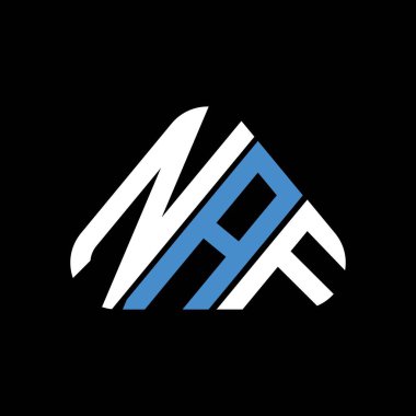 NAF harf logosu tasarımı vektör grafik, NAF basit ve modern logo.