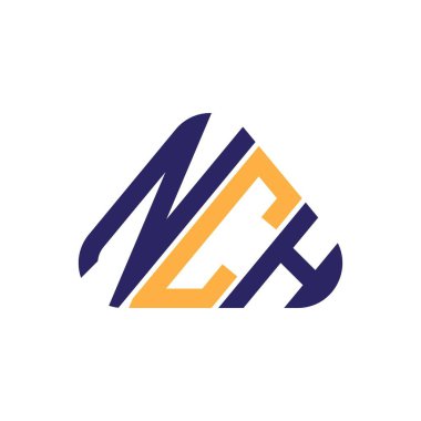 NCH harf logosu tasarımı vektör grafik, NCH basit ve modern logo.