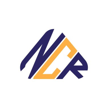 NCR harf logosu tasarımı vektör grafik, NCR basit ve modern logo.