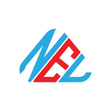 NEL harf logosu tasarımı vektör grafik, NEL basit ve modern logo.