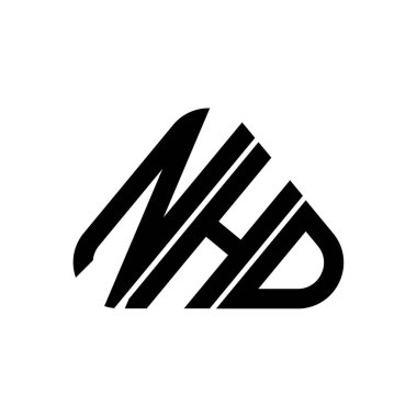 NHD harf logosu tasarımı vektör grafik, NHD basit ve modern logo.