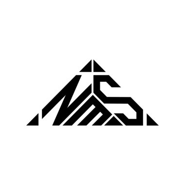 NMS harfi logo yaratıcı tasarımı vektör grafik, NMS basit ve modern logo.