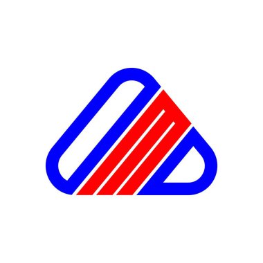 OMD harf logosu yaratıcı tasarım vektör grafik, OMD basit ve modern logo.