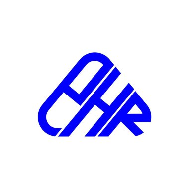 PHR harf logosu vektör grafik, PHR basit ve modern logo ile yaratıcı tasarım.