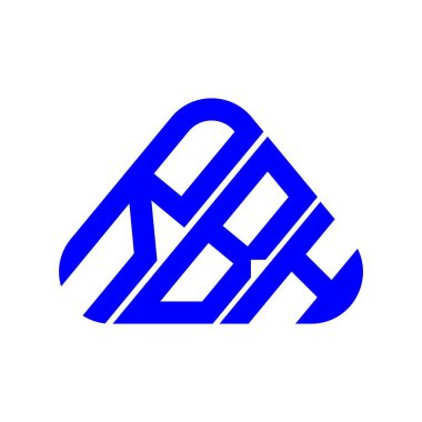 RBH harf logosu tasarımı vektör grafik, RBH basit ve modern logo.
