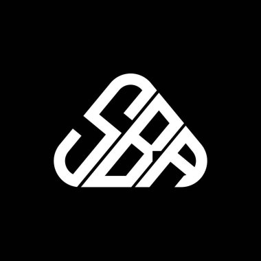 SBA harf logosu tasarımı vektör grafik, SBA basit ve modern logo.