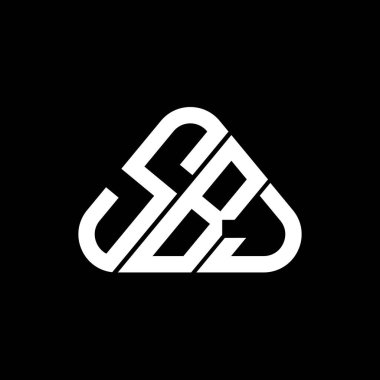 SBJ harf logosu tasarımı vektör grafik, SBJ basit ve modern logo.