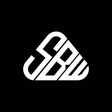 SBW harf logosu yaratıcı tasarım vektör grafik, SBW basit ve modern logo.