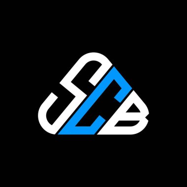 SCB harfi logo yaratıcı tasarımı vektör grafik, SCB basit ve modern logo.