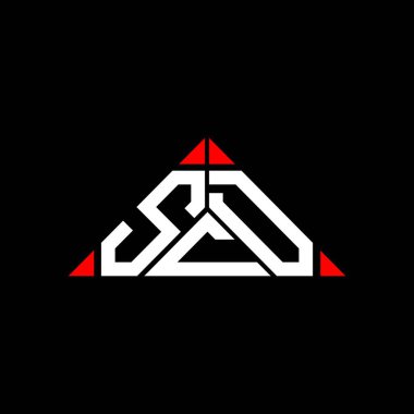 SCD harfli yaratıcı logo tasarımı vektör grafik, SCD basit ve modern logo.