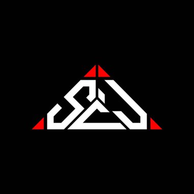 SCJ harf logosu yaratıcı tasarımı vektör grafik, SCJ basit ve modern logo.