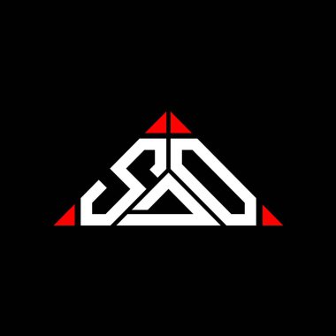 SDO harfi logo yaratıcı tasarımı vektör grafik, SDO basit ve modern logo.