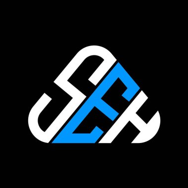 SEH harfi logosu vektör grafikli yaratıcı tasarım, SEH basit ve modern logo.