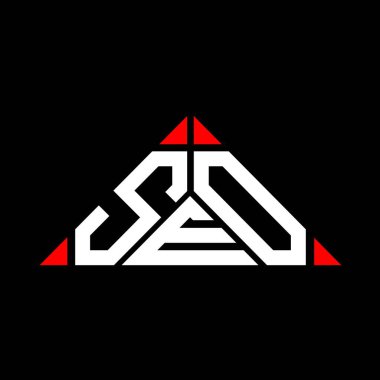 SEO harfli yaratıcı logo vektör grafikli, SEO basit ve modern logolu..