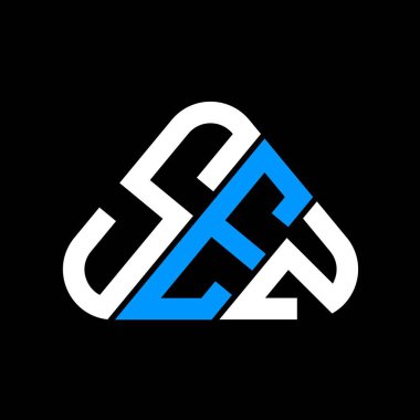SEZ harf logosu, vektör grafikli yaratıcı tasarım, SEZ basit ve modern logo.