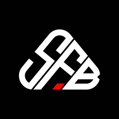 SFB harfi logo yaratıcı tasarımı vektör grafik, SFB basit ve modern logo.