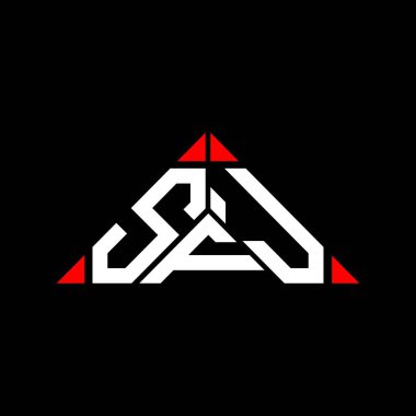 SFJ harf logosu yaratıcı tasarım vektör grafik, SFJ basit ve modern logo.