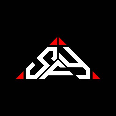 SFY harf logosu yaratıcı tasarım vektör grafik, SFY basit ve modern logo.