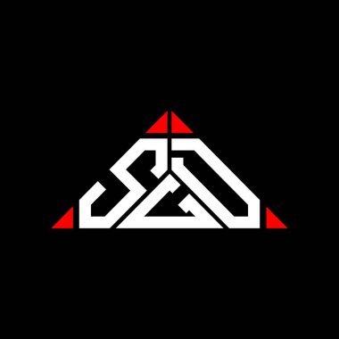SGD harf logosu tasarımı vektör grafik, SGD basit ve modern logo.