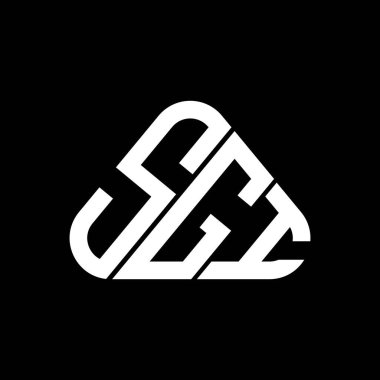 SGI harf logosu tasarımı vektör grafik, SGI basit ve modern logo.