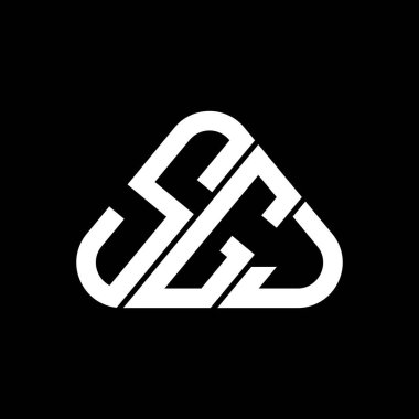 SGJ harf logosu yaratıcı tasarımı vektör grafik, SGJ basit ve modern logo.