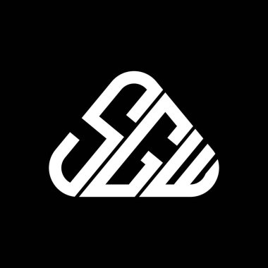SGW harf logosu yaratıcı tasarım vektör grafik, SGW basit ve modern logo.