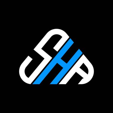 SHA harf logosu tasarımı vektör grafik, SHA basit ve modern logo.