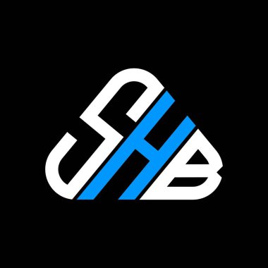 SHB harf logosu tasarımı vektör grafik, SHB basit ve modern logo.
