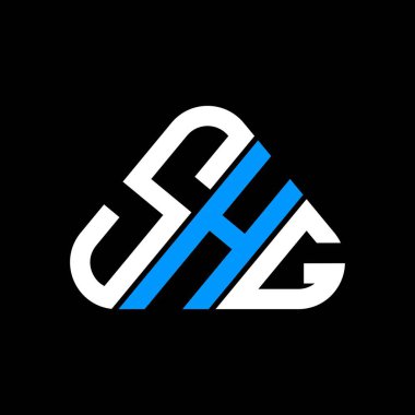 SHG harf logosu tasarımı vektör grafik, SHG basit ve modern logo.