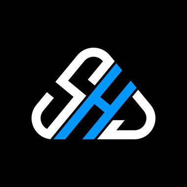 SHI harf logosu tasarımı vektör grafik, SHI basit ve modern logo.