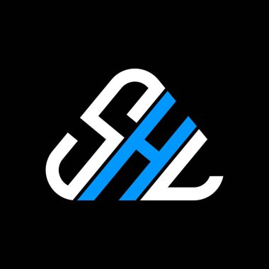 SHL harf logosu tasarımı vektör grafik, SHL basit ve modern logo.