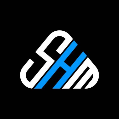 SHM harf logosu tasarımı vektör grafik, SHM basit ve modern logo.