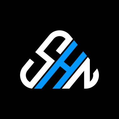 SHN harf logosu tasarımı vektör grafik, SHN basit ve modern logo.