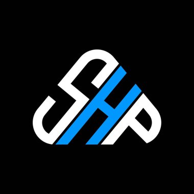 SHP harf logosu tasarımı vektör grafik, SHP basit ve modern logo.