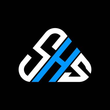 SHS harf logosu tasarımı vektör grafik, SHS basit ve modern logo.