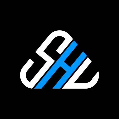 SHU harf logosu tasarımı vektör grafik, SHU basit ve modern logo.